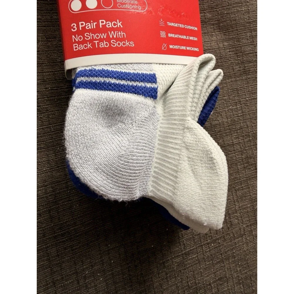 Running by Thorlo Men's 3 Pack No Show With Back Tabs Size 7-12 NWT